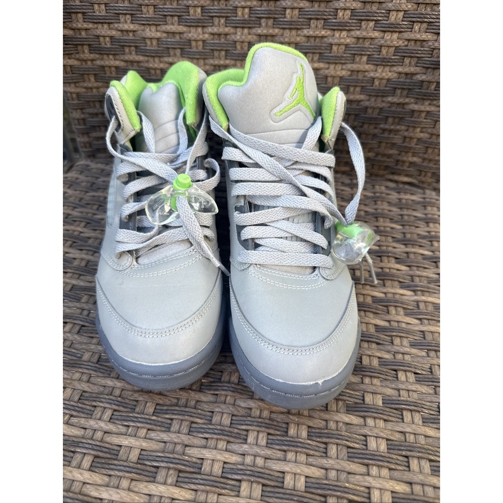 Jordan Air Jordan 5 Unisex Kids Sneaker US 6.5 Leather Mid Top White - Picture 2 of 6